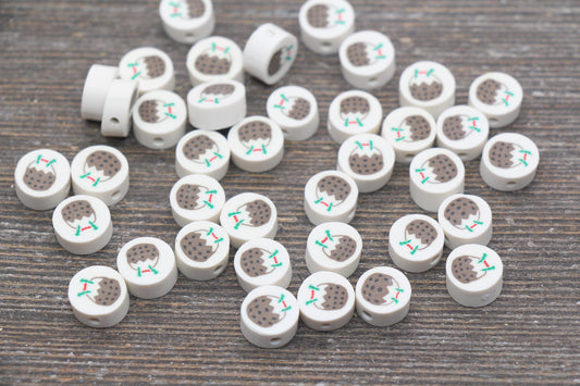 Coconut Polymer Clay Beads, Kawaii Coconut Clay Beads, Jewelry Beads, Bead for Bracelet #226