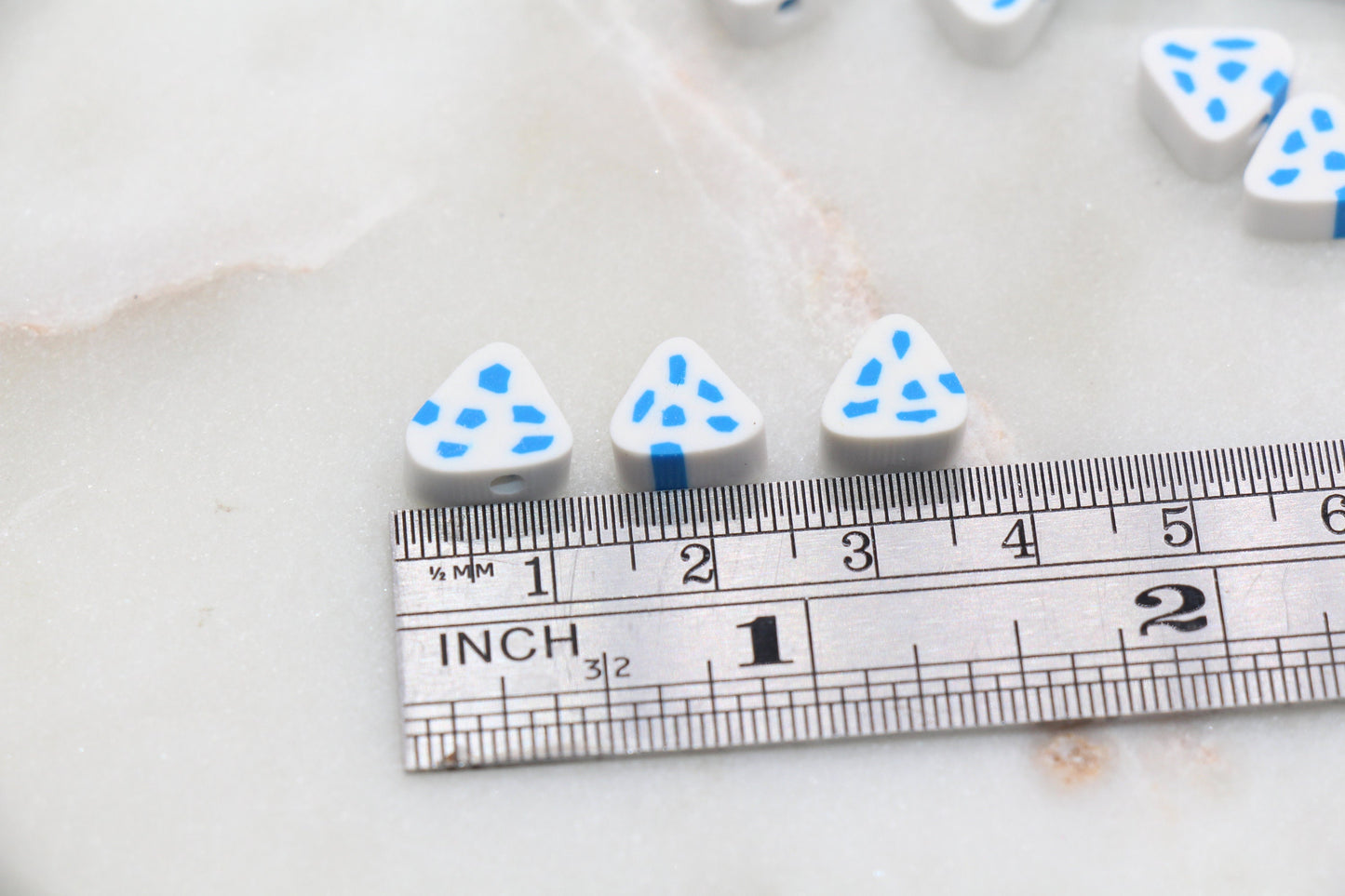 Cheese Polymer Clay Beads, Fake Food Fimo Cane Beads, Kawaii Food Clay Beads, Bead for Bracelet #270