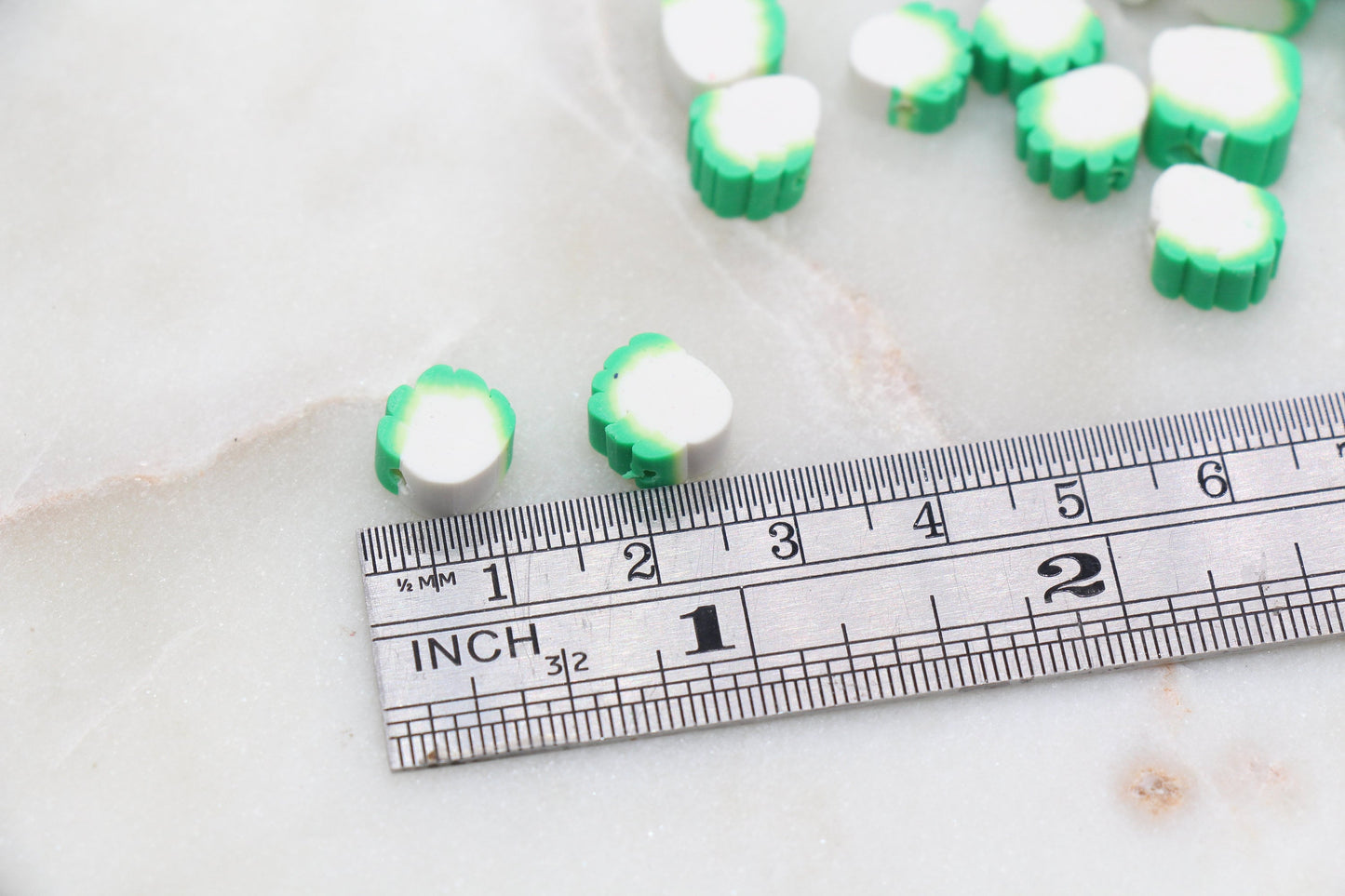 Napa Cabbage Polymer Clay Beads, Vegetable Cane Beads, Fake Food Beads, Jewelry Beads, Bead for Bracelet #280