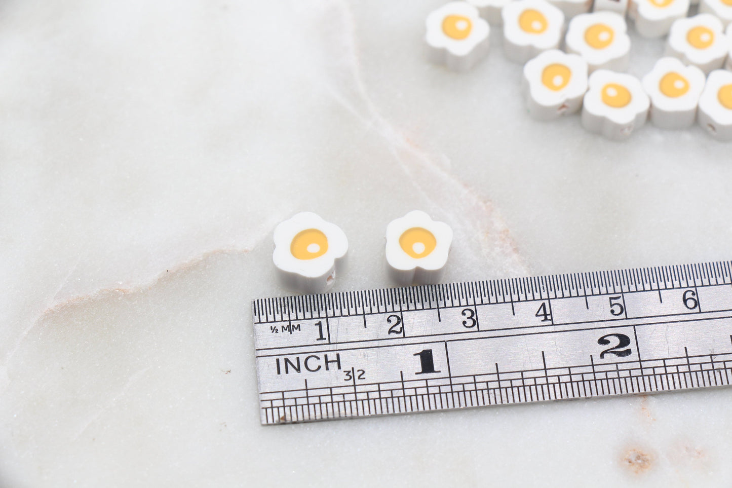 Egg Polymer Clay Beads, Kawaii Fried Egg Clay Beads, Fake Food Clay Beads, Jewelry Beads, Beads for Bracelet #282
