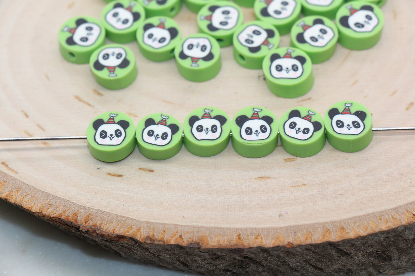 Panda Polymer Clay Beads, Mix Panda Clay Beads, Jewelry Beads, Beads for Bracelet #325