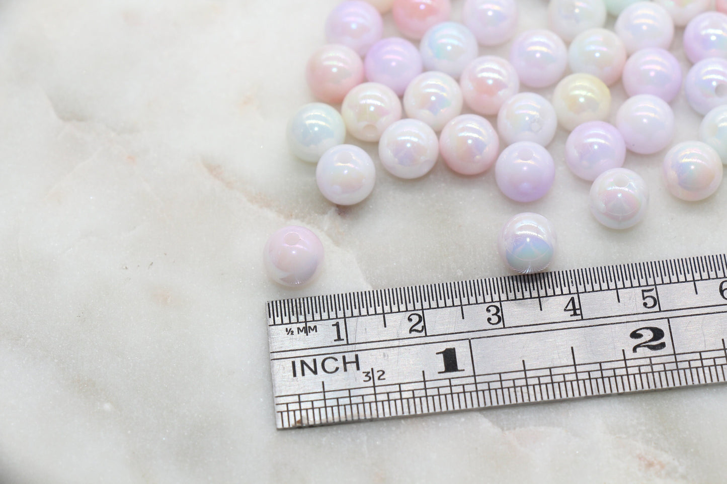8mm Assort Ombre Round Beads, Acrylic Gumball Bead, Iridescent Round Beads, Bubblegum Beads, Plastic Round Bead, Jewelry Beads #2709