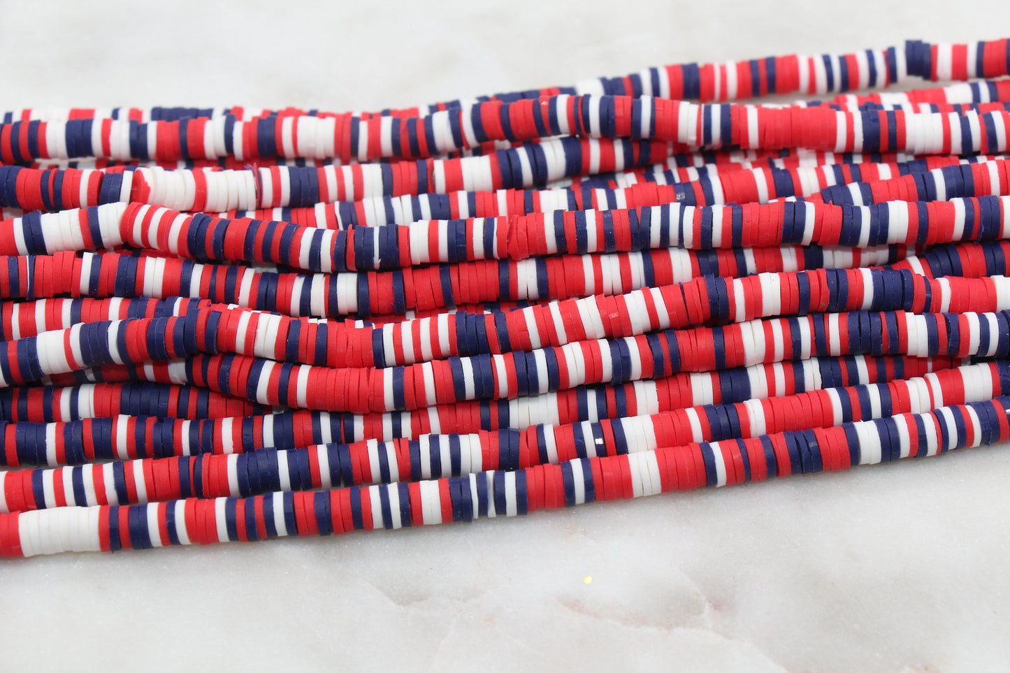 6mm Multicolor Heishi Beads, Multicolor Polymer Clay Disc Beads, African Disc Beads, Vinyl Heishi, 16 inch Strand #453