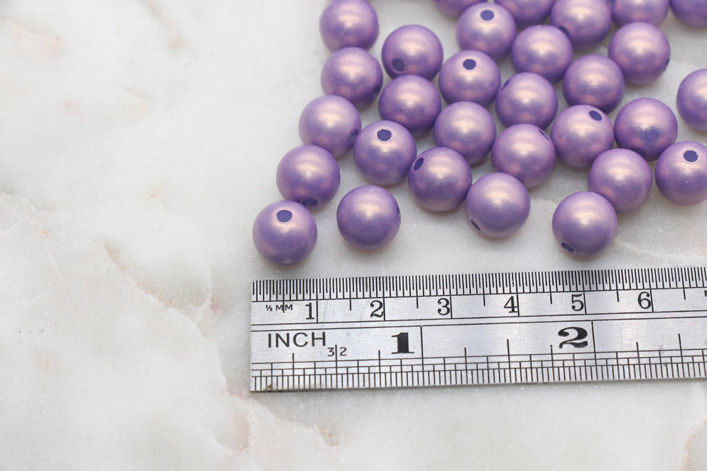10mm Grape Purple Shimmer Gumball Beads, Round Acrylic Loose Beads, Bubblegum Beads, Chunky Beads, Gumball Beads, Smooth Plastic Beads #2699