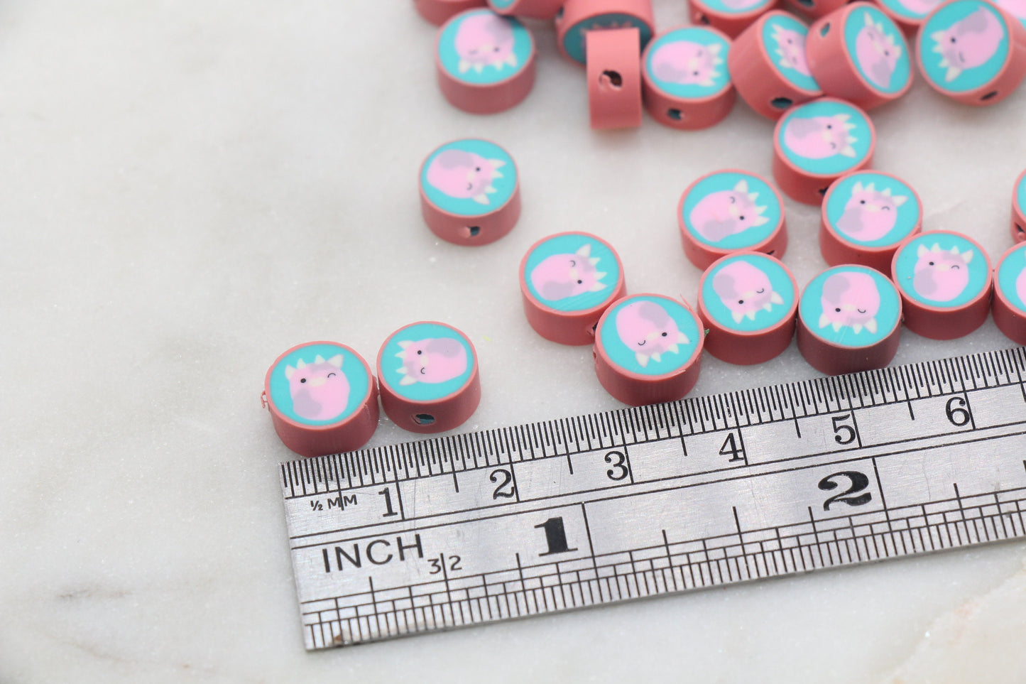 Unicorn Polymer Clay Beads, Kawaii Unicorn Cane Beads, Unicorn Clay Beads, Jewelry Beads, Beads for Bracelet #301