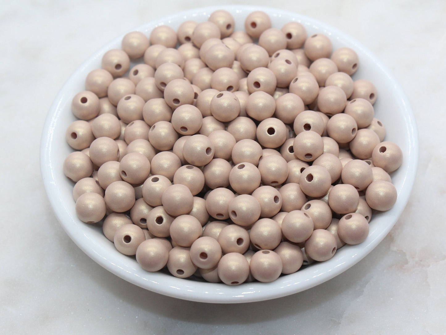 8mm Golden Brown Shimmer Gumball Beads, Round Acrylic Loose Beads, Bubblegum Beads, Chunky Beads, Smooth Round Plastic Beads #2808