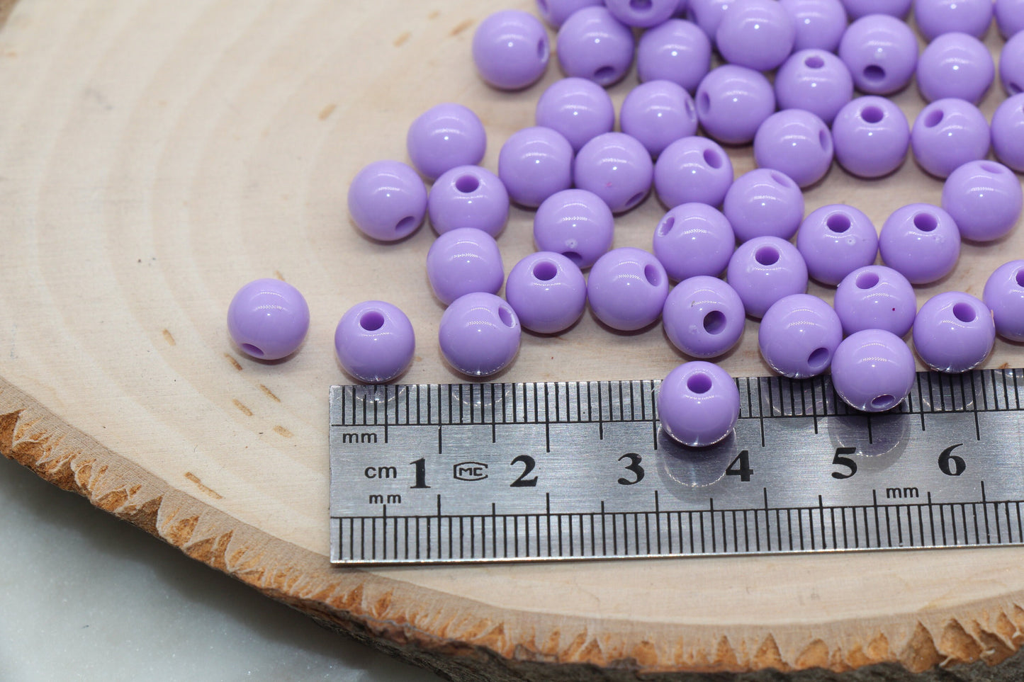 8mm Lavender Gumball Beads, Round Acrylic Purple Loose Beads, Bubblegum Beads, Chunky Beads, Bubble Gum Beads, Smooth Round Beads #1336