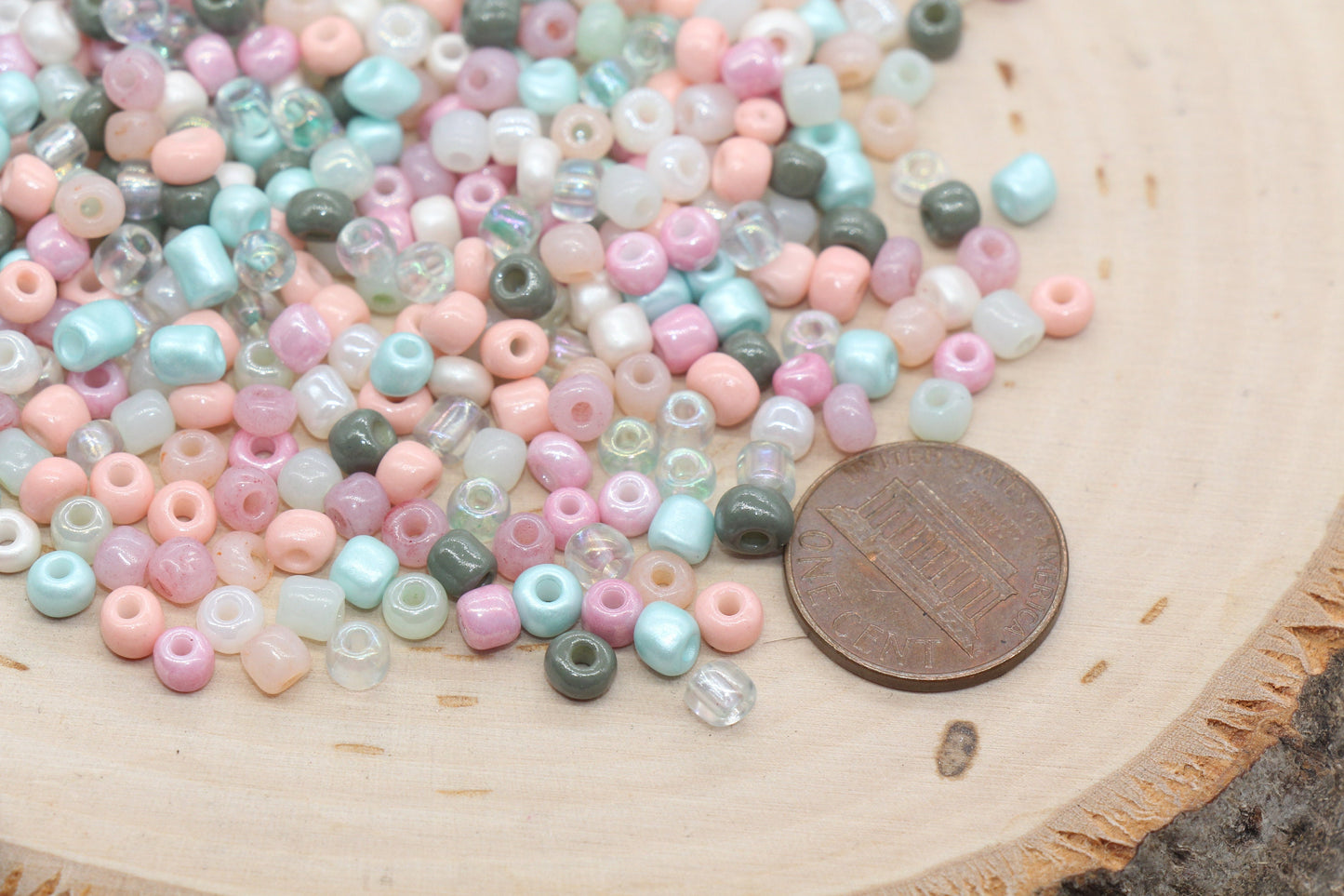 Mix Creamy Glass Seed Beads, 4mm 6/0 Glass Seed Beads, Mix Multicolor Seed Beads, Rocailles Beads, Beading Supplies, Bracelet Beads #2924