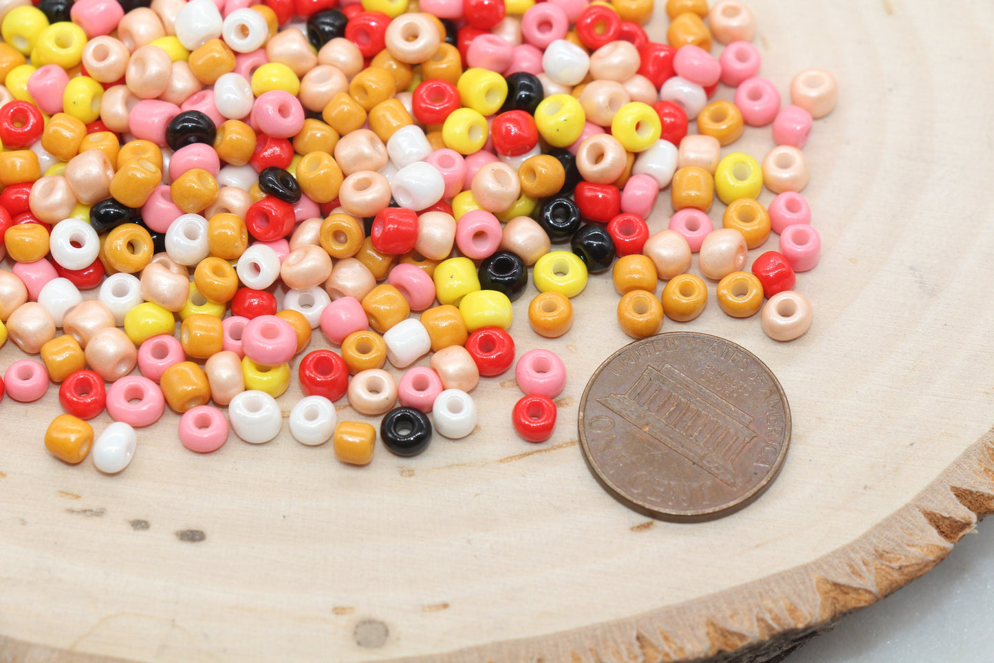 Mix Glass Seed Beads, 4mm 6/0 Glass Seed Beads, Mix Multicolor Seed Beads, Rocailles Beads, Beading Supplies, Bracelet Glass Beads #2925