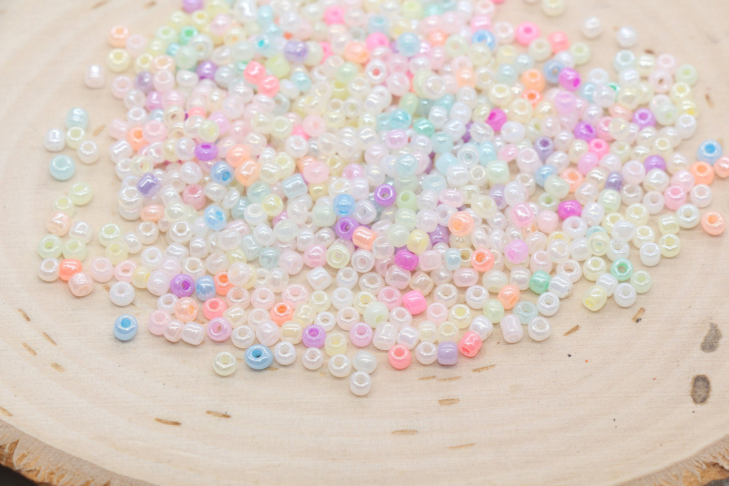 Mix Creamy Glass Seed Beads, 3mm Glass Seed Beads, Mix Multicolor Seed Beads, Rocailles Beads, Beading Supplies, Bracelet Glass Beads #2926