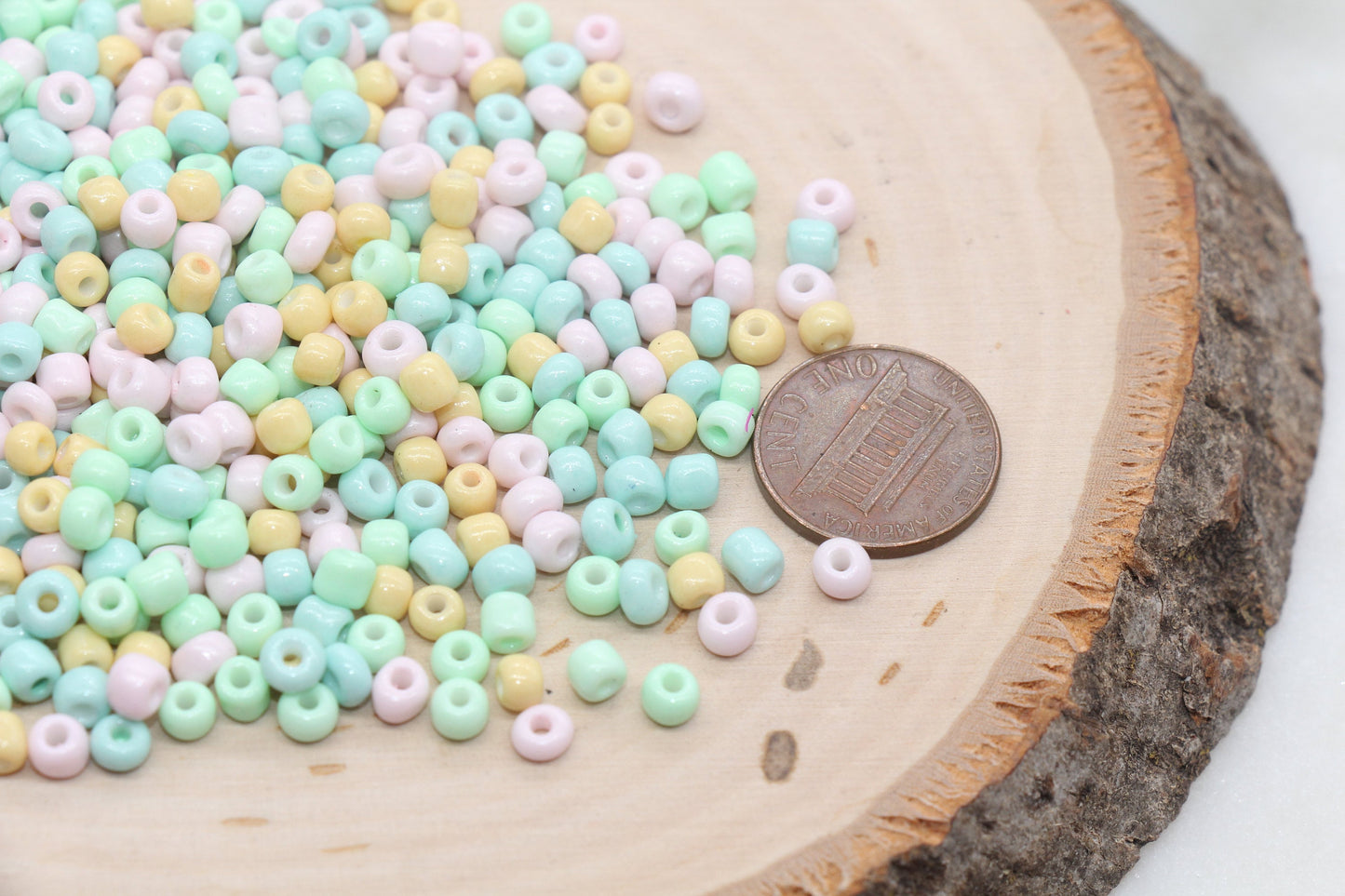 Mix Multicolor seed beads , ideal for crafting jewelry such as bracelets and necklaces and other crafts.