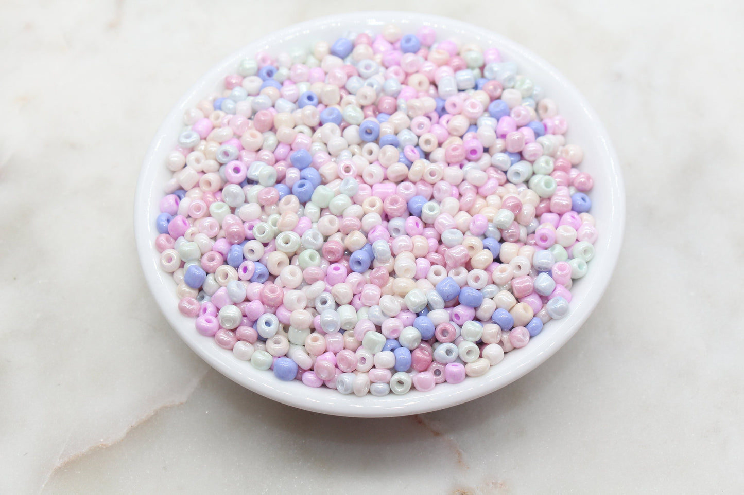 Mix Creamy Glass Seed Beads, 4mm 6/0 Glass Seed Beads, Mix Multicolor Seed Beads, Rocailles Beads, Beading Supplies, Bracelet Beads #2923