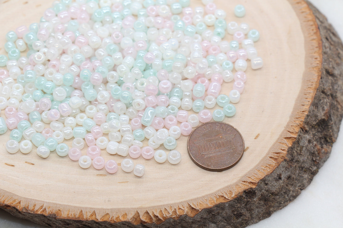 Mix Creamy Pastel Glass Seed Beads, 4mm 6/0 Glass Seed Beads, Multicolor Seed Beads, Rocailles Beads, Beading Supplies, Bracelet Beads #2936