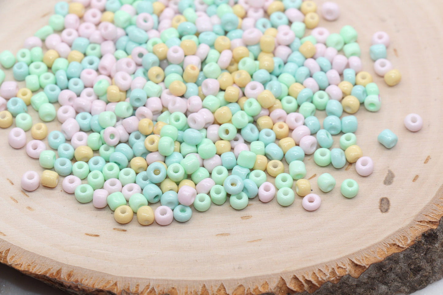 Mix Multicolor seed beads , ideal for crafting jewelry such as bracelets and necklaces and other crafts.