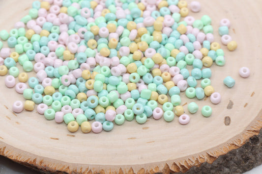 Mix Multicolor seed beads , ideal for crafting jewelry such as bracelets and necklaces and other crafts.