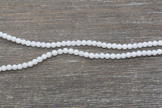 Crackle Porcelain Round Beads, White Round Porcelain Beads, White Round Loose Bead, Jewelry Making Wholesale Beads, 4mm 8mm 10mm #270