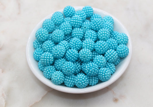 12mm Blue Berry Beads, Acrylic Beads, Round Acrylic Loose Beads, Bubblegum Beads, Chunky Beads, Beads for Bracelet #2983