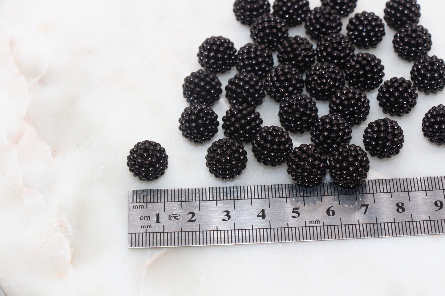 12mm Black Berry Beads, Acrylic Beads, Round Acrylic Loose Beads, Bubblegum Beads, Chunky Beads, Beads for Bracelet #2986