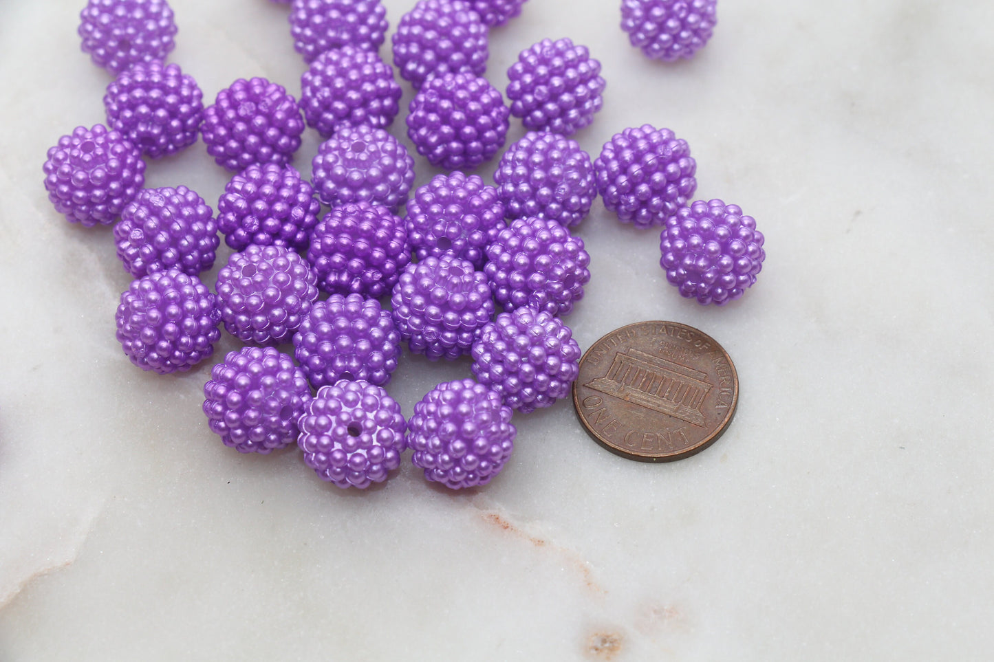 12mm Violet Purple Berry Beads, Acrylic Beads, Round Acrylic Loose Beads, Bubblegum Beads, Chunky Beads, Beads for Bracelet #2990