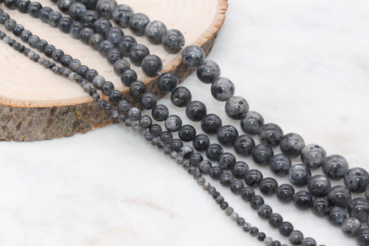 Labradorite Beads, Natural Gemstone Round Beads, Sizes 4mm 6mm 8mm 10mm 12mm, Full Strand 15.5" #69