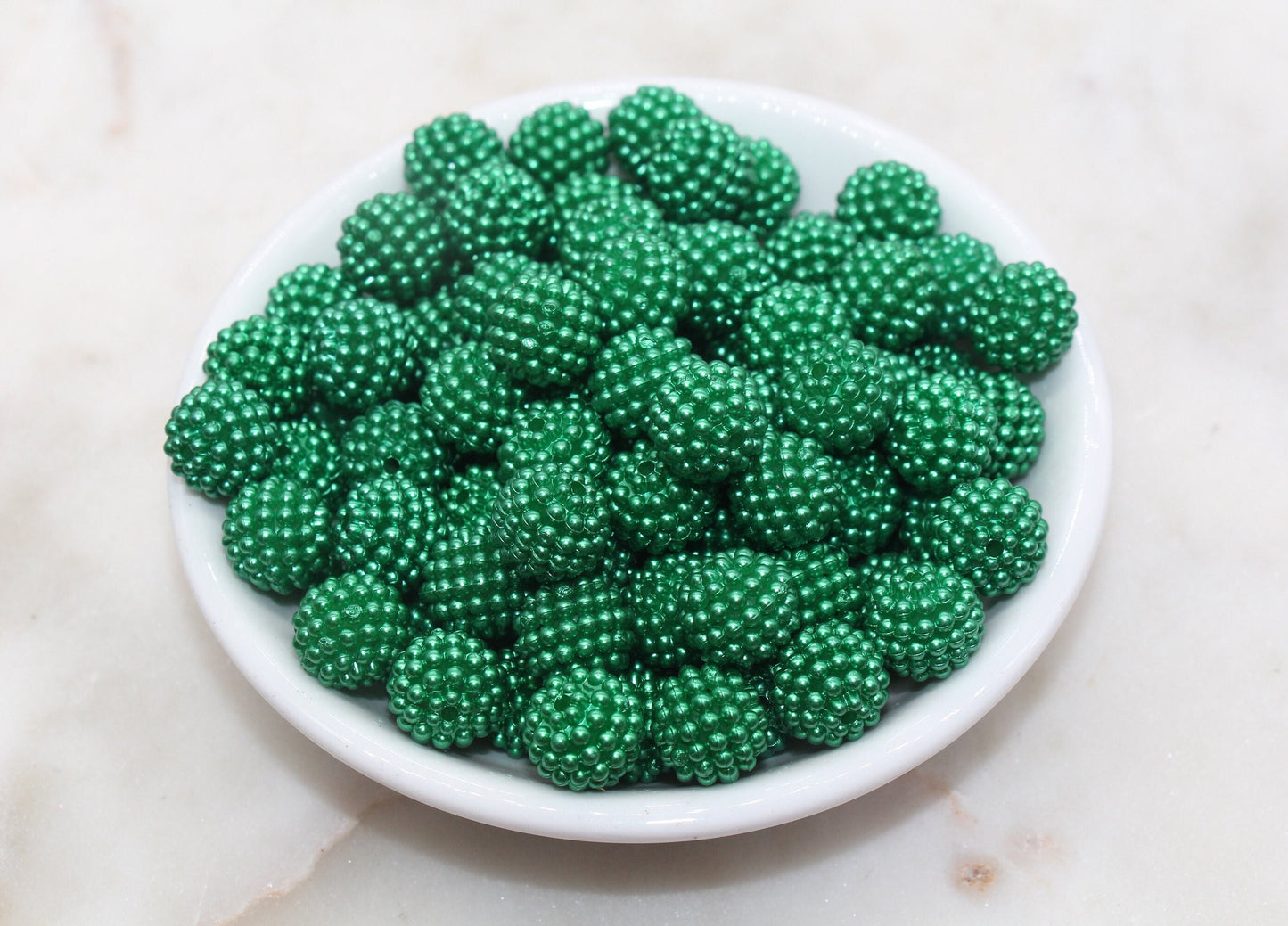 12mm Green Berry Beads, Acrylic Beads, Round Acrylic Loose Beads, Bubblegum Beads, Chunky Beads, Beads for Bracelet #2988