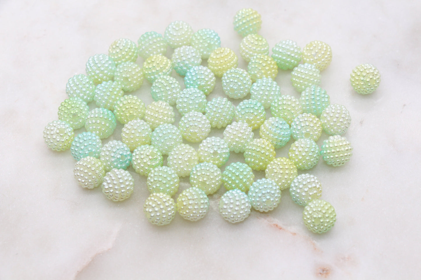 10mm Ombre Berry Beads, Imitation Pearl Acrylic Beads, Pearly Round Acrylic Loose Beads, Bubblegum Beads, Chunky Beads #2996