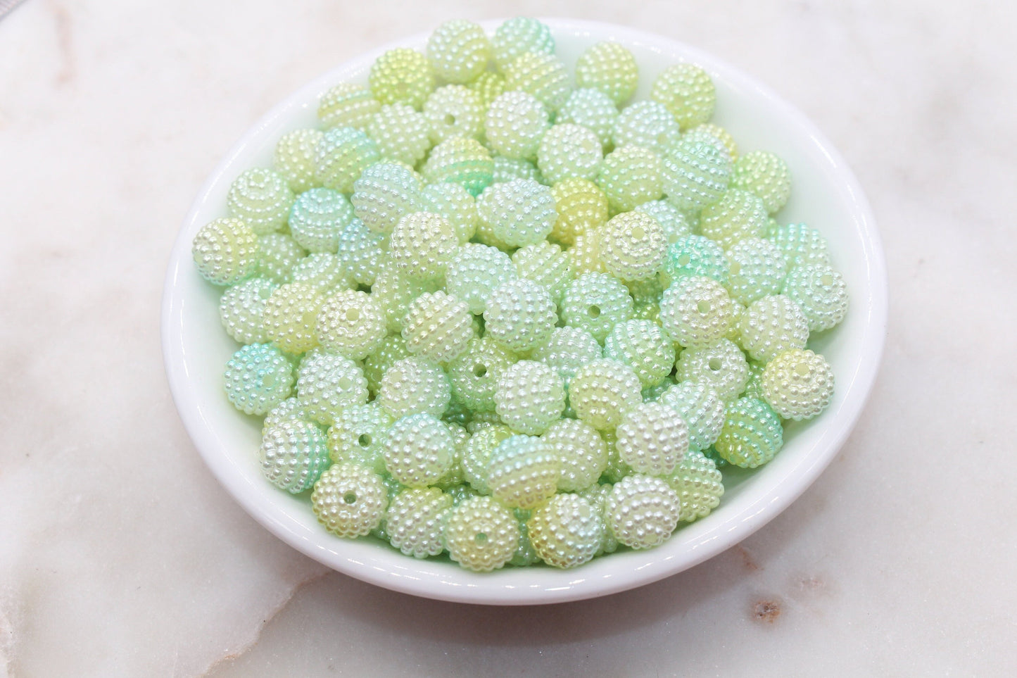 10mm Ombre Berry Beads, Imitation Pearl Acrylic Beads, Pearly Round Acrylic Loose Beads, Bubblegum Beads, Chunky Beads #2996