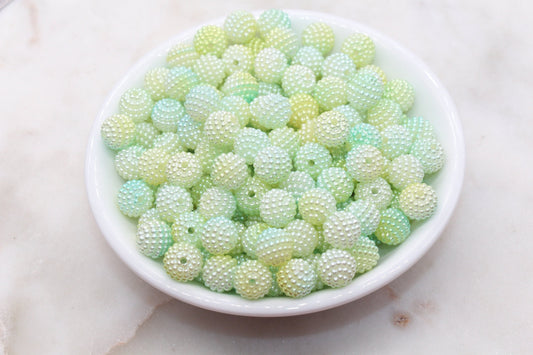 10mm Ombre Berry Beads, Imitation Pearl Acrylic Beads, Pearly Round Acrylic Loose Beads, Bubblegum Beads, Chunky Beads #2996