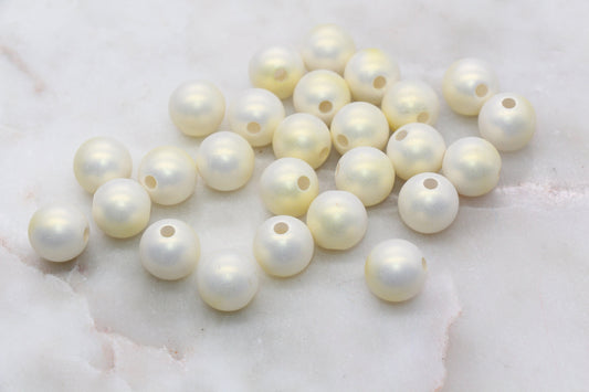 12mm Yellow Ombre Shimmer Gumball Beads, Round Acrylic Loose Beads, Bubblegum Beads, Chunky Beads, Plastic Beads, Jewelry Making Beads #3041