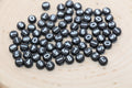7mm Black Acrylic Number Beads #3267