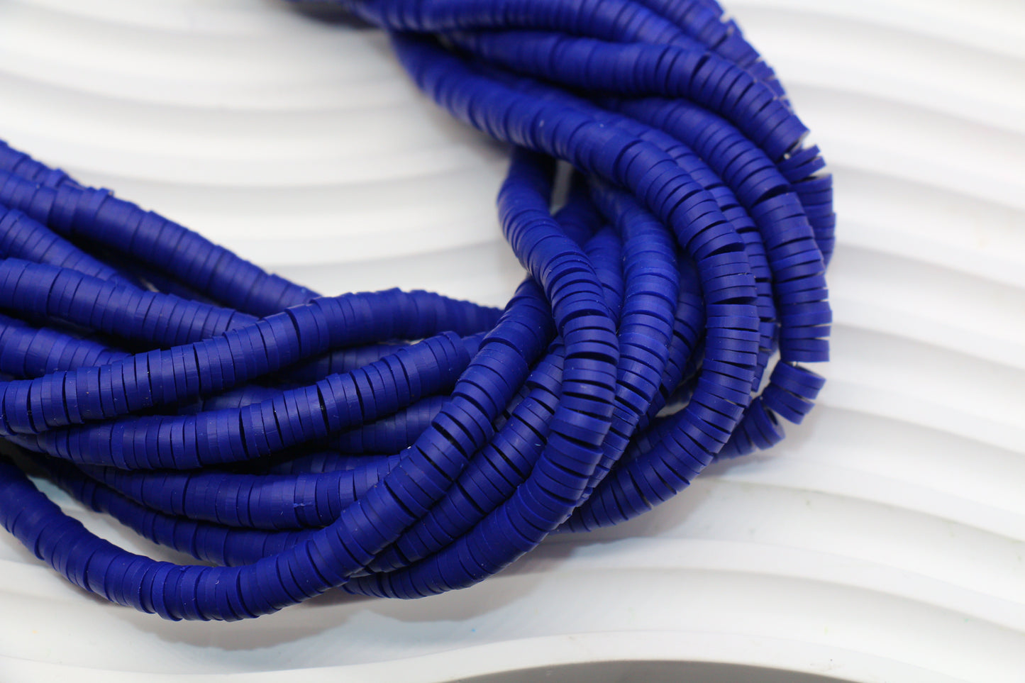6mm Deep Royal Blue Heishi Beads #868