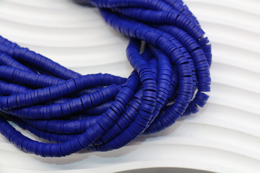 6mm Deep Royal Blue Heishi Beads #868
