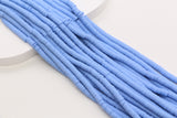 6mm periwinkle blue heishi beads for bracelets and DIY jewelry