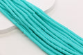6mm aqua green heishi beads for bracelets and DIY jewelry