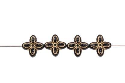 Vintage Gold Flower Beads
