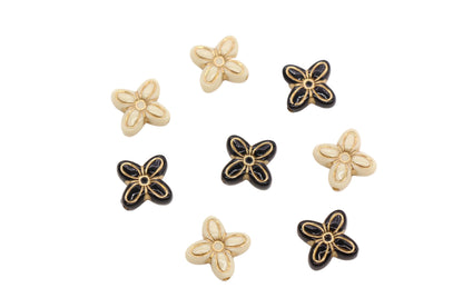 Vintage Gold Flower Beads