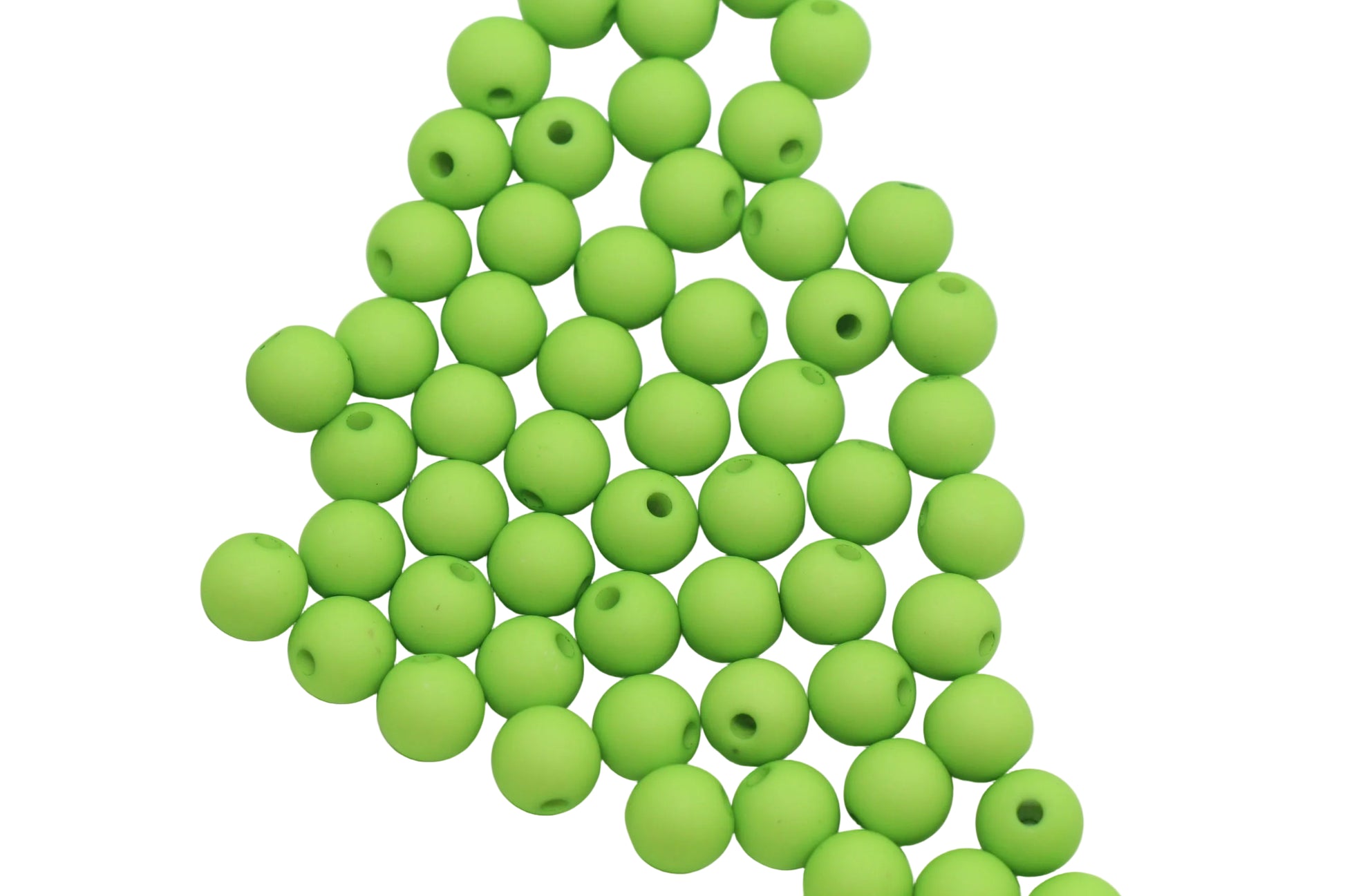 8mm Matte Green Beads #589