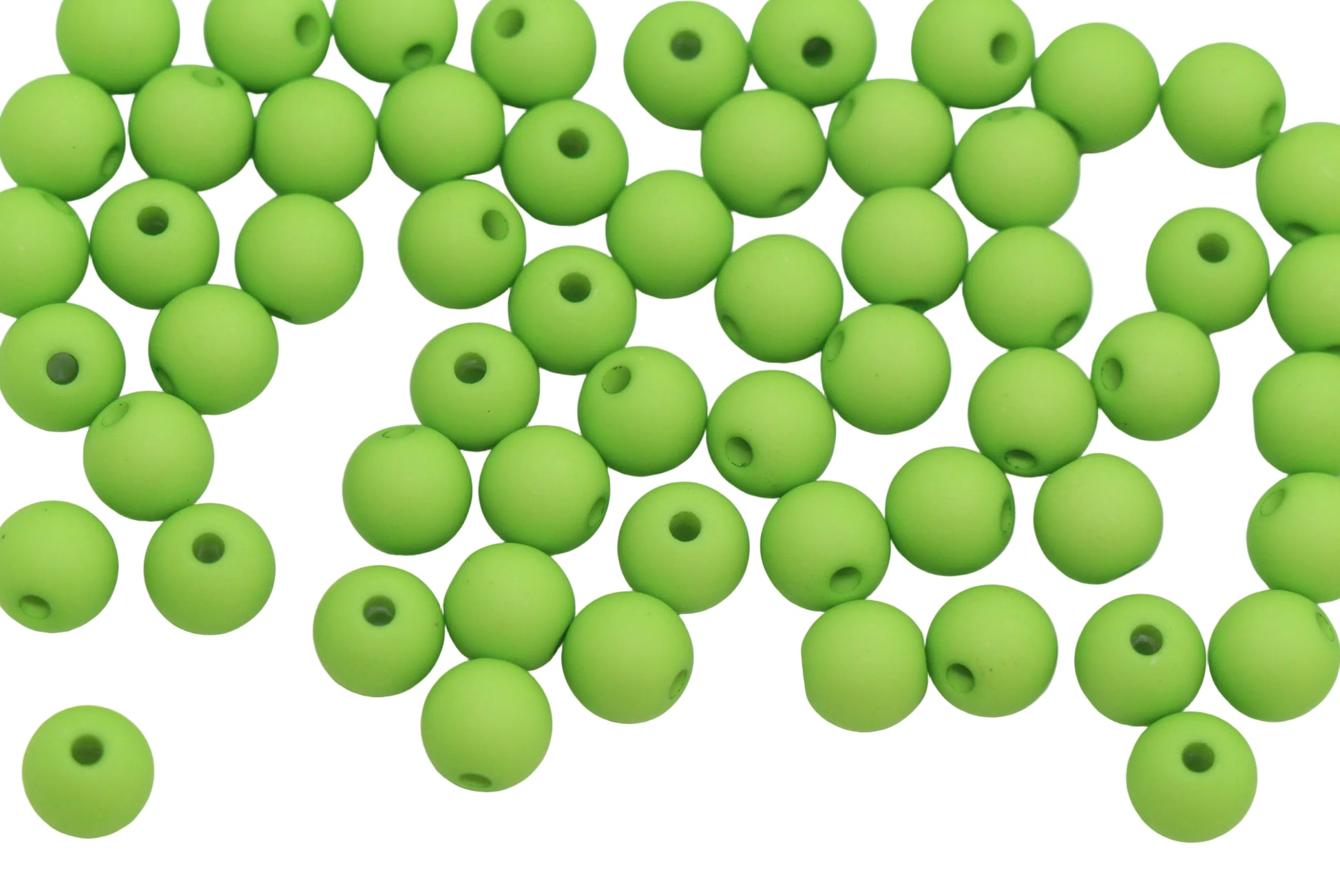 8mm Matte Green Beads #589
