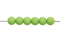 8mm Matte Green Acrylic Round Beads