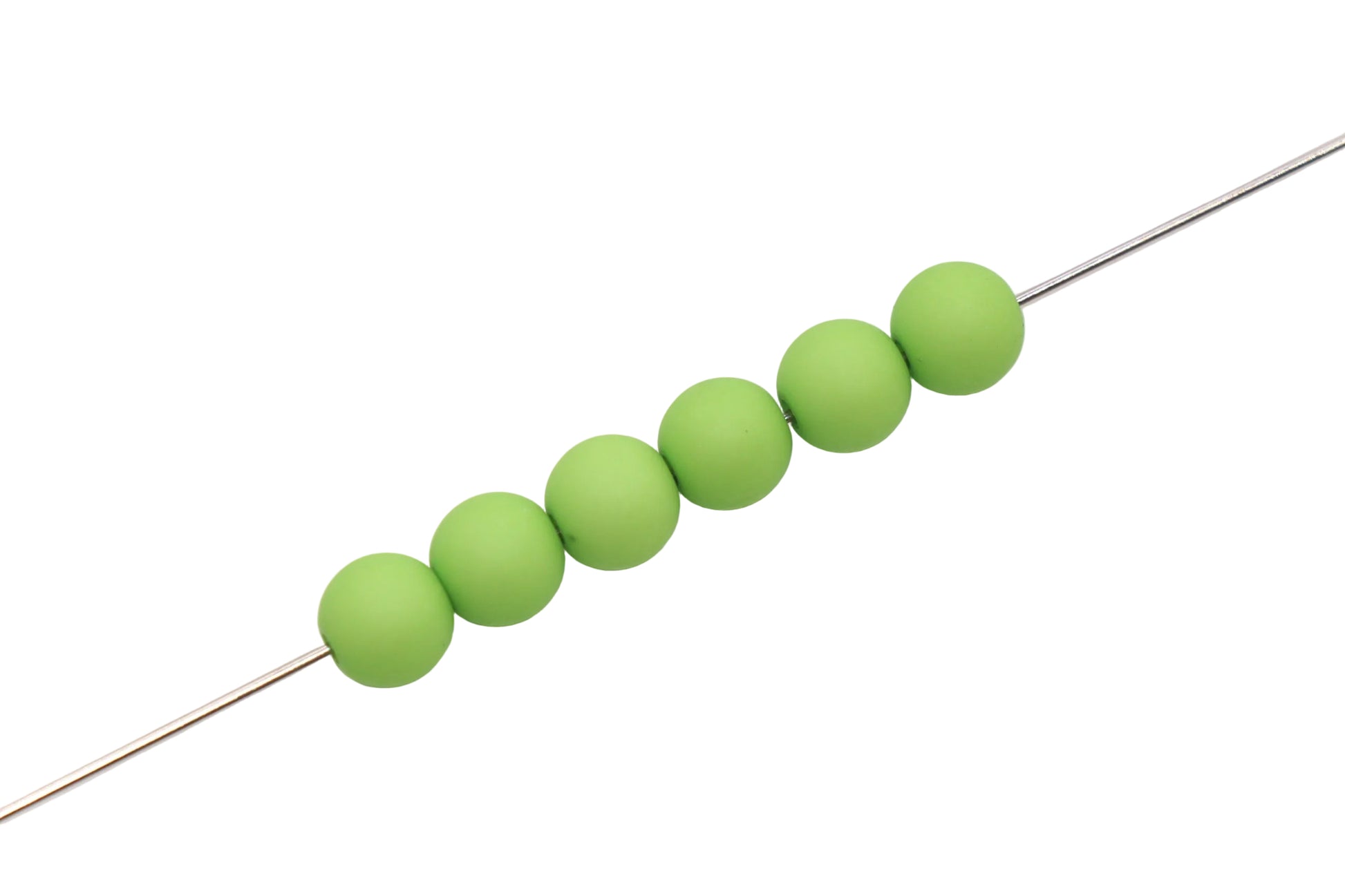8mm Matte Green Beads #589