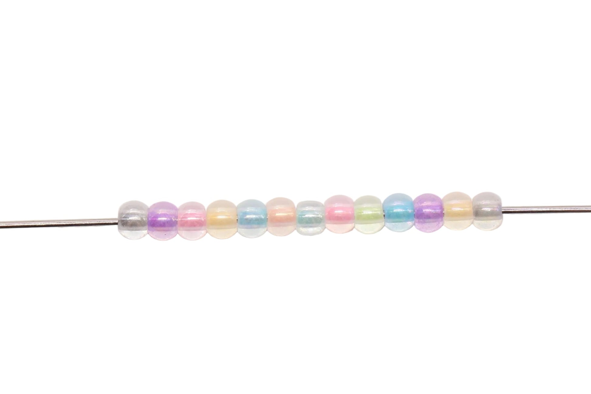 Iridescent Glow in the Dark Glass Seed Beads Mixed Color #1109
