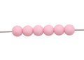8mm Matte Light Pink Acrylic Round Beads