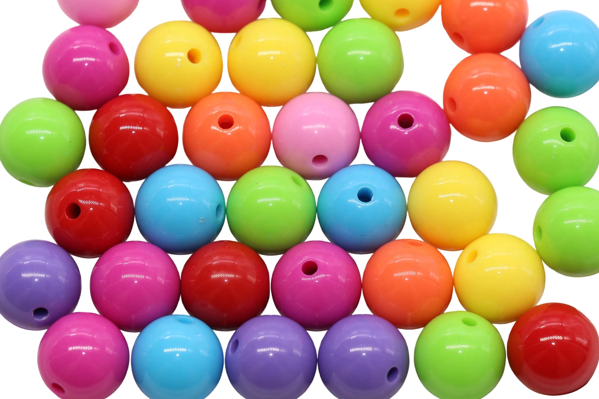 14mm Bright Mix Round Beads #1671