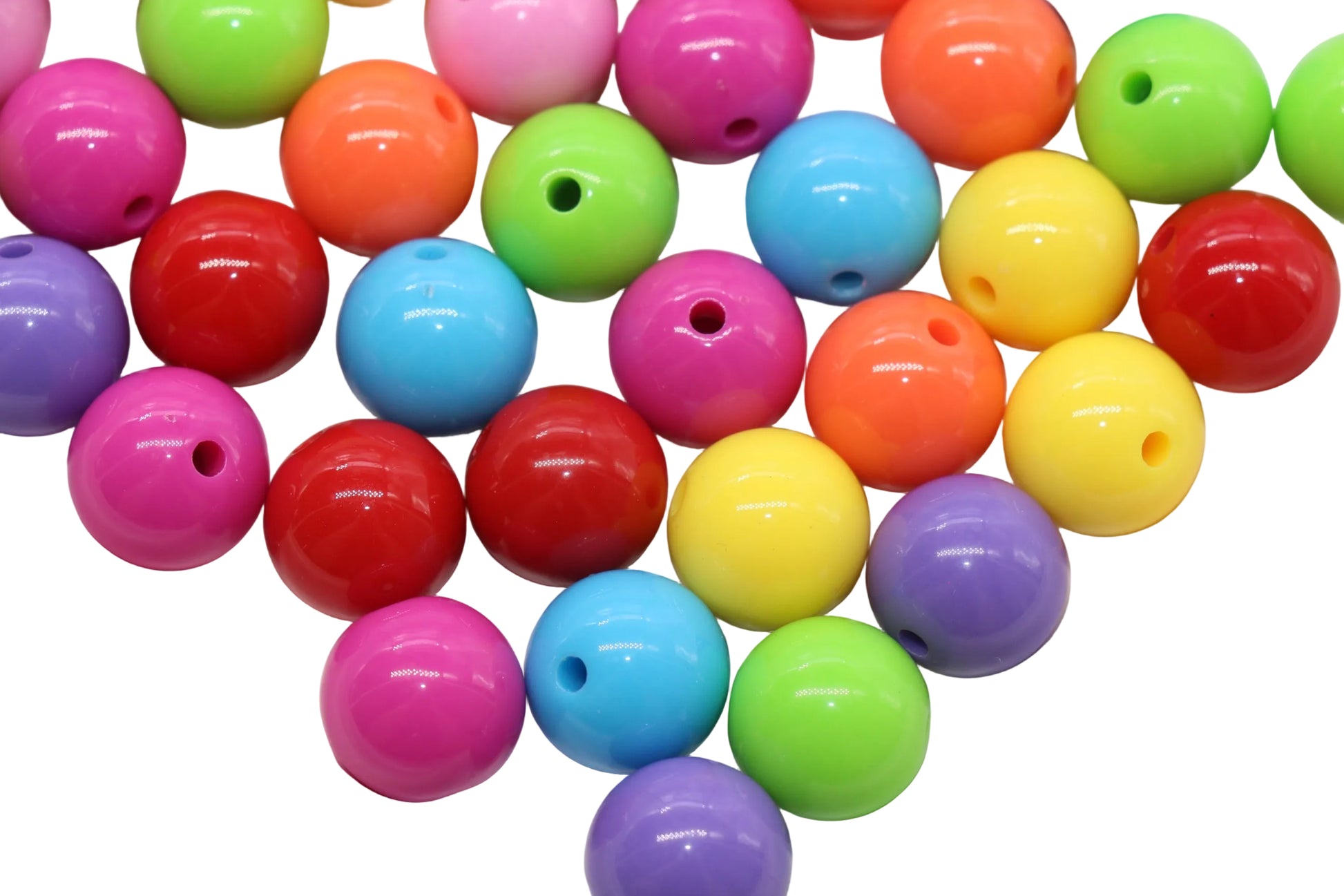 14mm Bright Mix Round Beads #1671