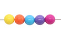 14mm Bright Mix Acrylic Round Beads