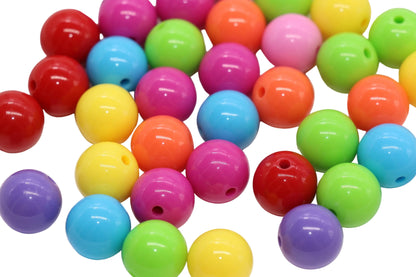 14mm Bright Mix Round Beads #1671