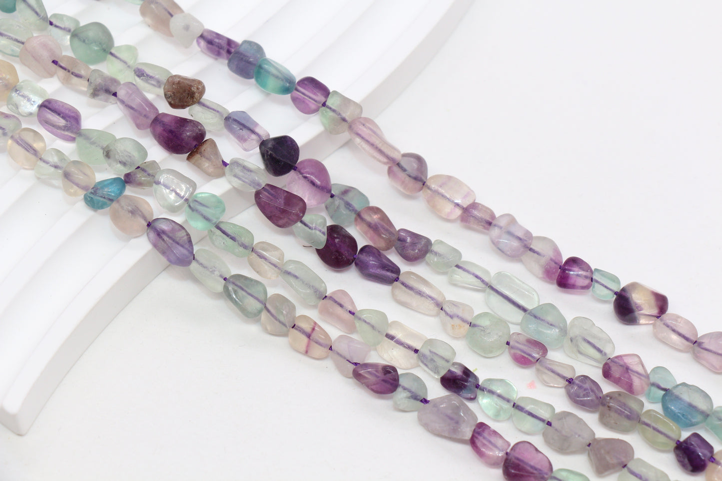 Fluorite Nugget Gemstone Beads #38