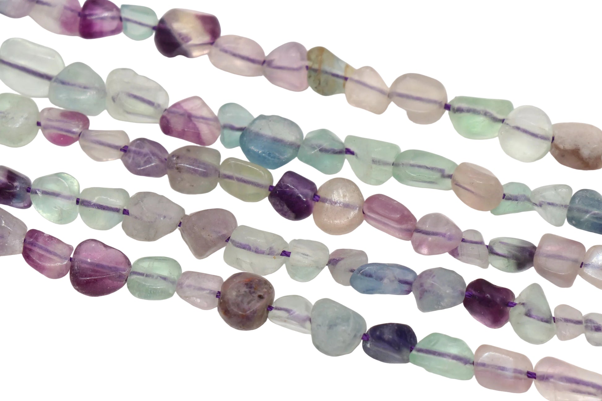 Fluorite Nugget Gemstone Beads #38