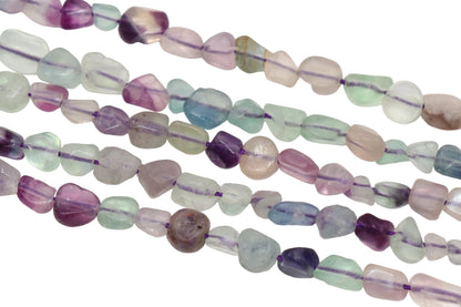 Fluorite Nugget Gemstone Beads #38
