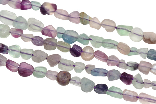 Fluorite Nugget Gemstone Beads #38